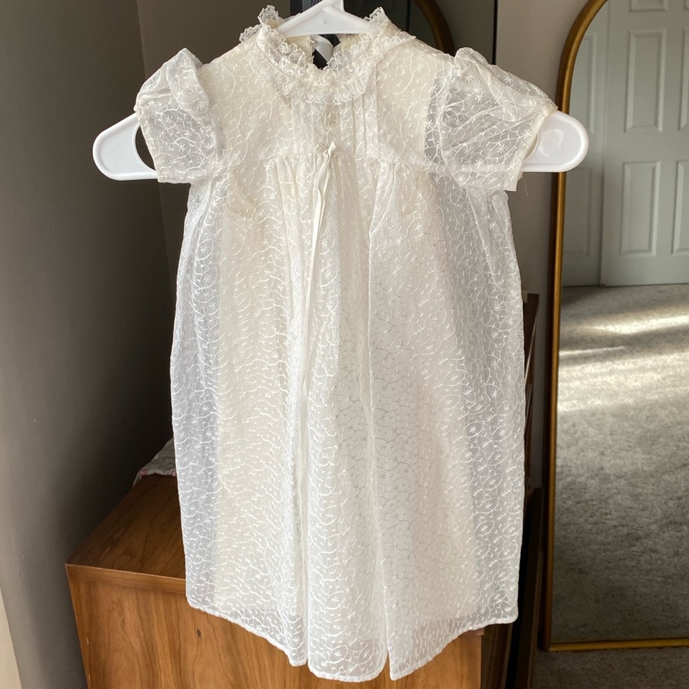 Handmade Baptism Dress Baby Girl 3-6 Months
